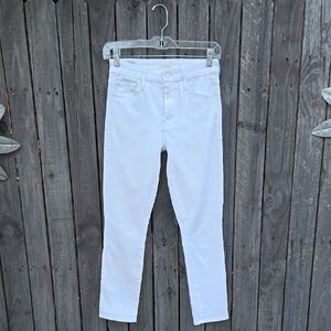 MOTHER White Ankle & Cropped Jeans